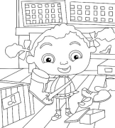 Franny en Magic Shoes Online Coloring